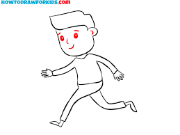 How To Draw A Running Person - Easy Drawing Tutorial For Kids