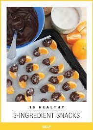 It's a lot easier to resist reaching for junk food when you have healthy snacking options available. 10 Healthy And Simple 3 Ingredient Snacks Self