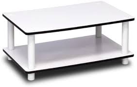 There is no doubt about the fact that a coffee table is something that is casually placed before a sofa in the living room. Furinno 11172 Just 2 Tier No Tools Coffee Table White W White Tube Buy Online At Best Price In Uae Amazon Ae