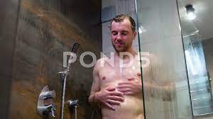 Man Shower Naked Stock Footage ~ Royalty Free Stock Videos | Pond5