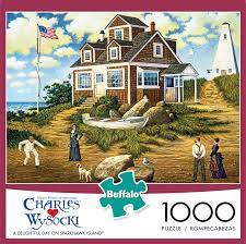 Ceaco® avanti™ 300 piece jigsaw puzzle is rated 4.5 out of 5 by 2. Charles Wysocki A Delightful Day On Sparkhawk Island 1000 Piece Jigsaw Puzzle In 2021 Buffalo Games Jigsaw Puzzles Large Puzzle Pieces