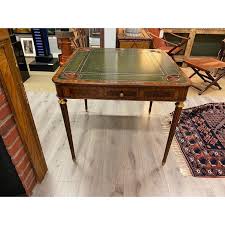 Mid Century Leather Top Mahogany Game Table By Maitland Smith In 2020 Table Games Table Mahogany
