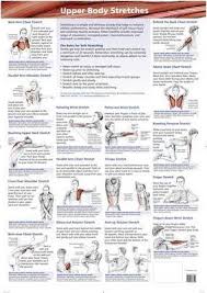 Stretching Charts Lower Body Upper Body Neck Back And