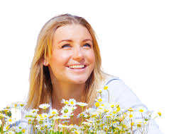 Cute Female On Daisy Meadow Joy Nature Human, Young, Outdoor, Pretty PNG  Transparent Image and Clipart for Free Download