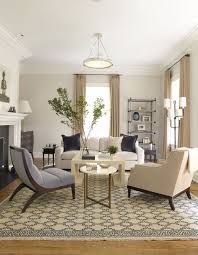 Light Beige Walls White Trim Blue Accents Living Room Transitional Living Room Design Traditional Design Living Room Transitional Decor Living Room