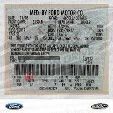 Find My Ford Europe Color Code
