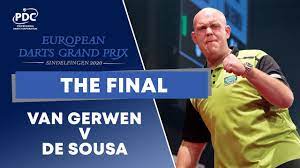 Jun 15, 2021 · de sousa denies van gerwen in pdc super series 4 day two final (live blog closed) the second day of action at pdc super series 4 is complete with jose de sousa claiming the honours with a sublime final display to deny michael van gerwen once more a first of the year. A Special Final De Sousa V Van Gerwen 2020 European Darts Grand Prix Youtube