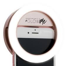 Glowme 2 0 Led Selfie Ring Light For Mobile Devices Usb Rechargeable Impressions Vanity Co