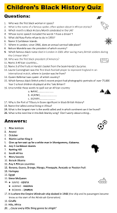 General trivia questions and answers part 8. 10 Best Black History Trivia Questions And Answers Printable Printablee Com