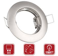 Led einbaustrahler ultra flach set 230v einbaurahmen deckenstrahler einbauspot. Led Einbaustrahler Lorenz Gu10 230volt Edelstahl Geburstet Gu10 Rund Quadratisch Wohnraum Einbaustrahler Innenbeleuchtung Jungeslicht