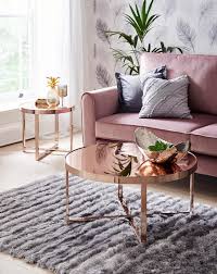 It stands out because of an effortless infusion of frosted glass and a unique retro inspired rose gold metal base. Pin By Aydogdu Home Accessory Store On Pink Couch Gold Living Room Decor Gold Living Room Table Decor Living Room