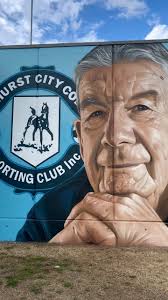 Mural of Bob Clancy the founder of my old local cricket club 🦗🏏, ., .,  #art #mural #painting #cricket #portrait #reels #reelsinstagram