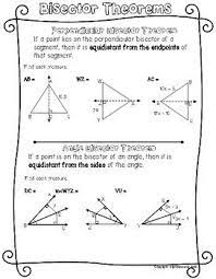 Perpendicular Bisector Angle Bisector Theorems Doodle Notes Graphic Organizer Theorems Rational Expressions Graphic Organizers