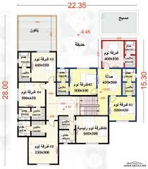 مخطط الفيلا رقم التصميم H1 من مبادرة بيتى 784 متر مربع 7 غرف نوم My House Plans Narrow House Designs Family House Plans