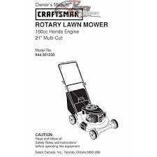 So, you own a craftsman brand lawn mower, but are having trouble finding the manual. Craftsman Lawn Mower Parts Manual 944 361230