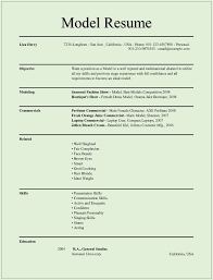 Model Resume Templates For Ms Word Free Example Format Download