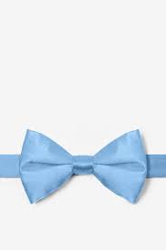 Silk Baby Blue Pretied Bow Tie Ties Com