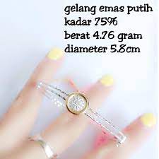 Gelang emas asli / tua kadar 75% 750 / toko emas / toko mas 22: 30 Harga Emas 75 Persen Hari Ini Info Dana Tunai