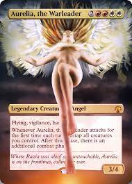 Made an Aurelia alter sleeve, pretty darn happy with how it turned out : r/ mtg
