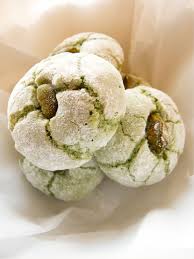 Amaretti Pistachio Essen Pistazien Dessert Italienisches Essen