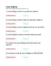 Di jugar verdadero falso : Juego De Verdadero O Falso De Laura Gallego