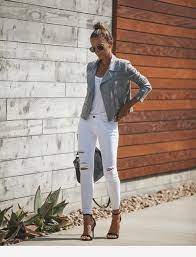 White Jeans And High Heels For Spring Fashion Latest Winter Fashion Spring Outfits