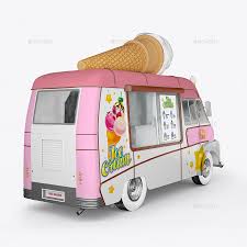 The truck mockups is not only a good transport solution but also a way to grab the attention of all potential clients with catchy graphics. Ice Cream Van Mockup By Davleha Graphicriver