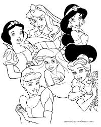 Dibujos Infantiles Para Colorear Princesas Disney