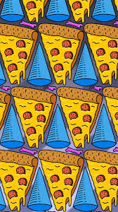 Tap And Get The Free App Pattern Pizza Slices Solorful Funny Crazy Art Illustration Cool Deliciou Crazy Wallpaper Iphone 6 Wallpaper Iphone 6 Plus Wallpaper