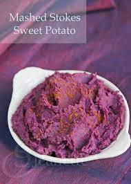 Mashed Stokes Purple Sweet Potatoes Recipe Recipe Sweet Potato Recipes Purple Sweet Potatoes Chard Recipes Healthy