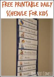 Free Printable Daily Visual Schedule Kids Schedule Daily