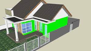 Denah 3 kamar tidur berhadapan. Rumah Sederhana 3 Kamar Tidur 3d Warehouse