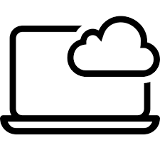 The cloud intertwines network with network, system with system. Cloud Computing Icon In Ios Style