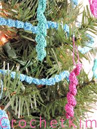 These icicles are very simple but very pretty. Mini Icicle Christmas Tree Ornament Free Crochet Pattern Crochetkim