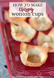 Spoon about 1 1/2 teaspoons of raw cookie dough into the center of the wonton wrapper. How To Make Wonton Cups Delicious Ways To Fill Them