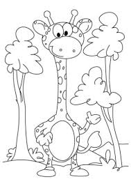 The face of a young giraffe. 30 Free Giraffe Coloring Pages Printable