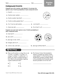 For example, we might throw 2 dice and consider the probability that both are 6's. Fabulous Probability Of Simple Events Worksheets Photo Ideas Jaimie Bleck