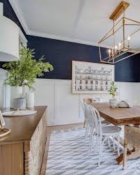 Our Navy Blue Dining Room Dining Room Wallpaper Dining Room Blue Dining Room Small