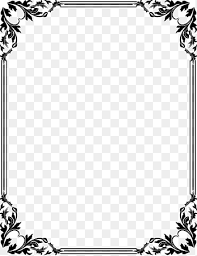 Flower frame black and white png clipart border design. Wedding Invitation Borders And Frames White Frame Border White Png Pngegg