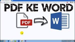 Merubah Pdf Ke Ms Word Docx Tanpa Software Secara Online Youtube
