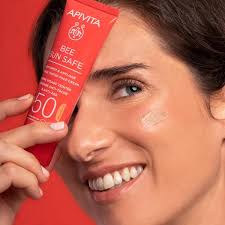 Buy APIVITA Suncare SUN cream face whitening SPF50 50 ml color