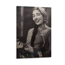 Indian Actress Madhubala Portrait Poster Canvas Poster (3) Poster  Decorative Painting Canvas Wall Art Living Room Posters Bedroom Painting ...