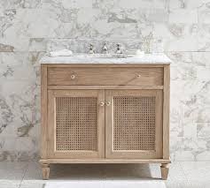 clarence white marble single sink console