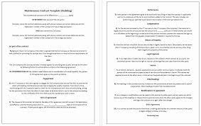 Home Construction Contract Template New 5 Free Maintenance Contracts Samples And Templates Contract Template Microsoft Word Templates Word Template