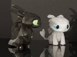 How To Train Your Dragon Gift Of The Night Fury Download Instant Download And Start The Fun Light Fury Diy Papercraft Template Note The Black Toothless Shown In The Pictures I Paper Crafts Toothless Dragon Crafts