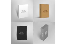 Software Packaging Box Mockup In 2020 Box Mockup Box Packaging Mockup Design