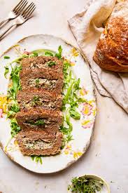 Creamy Mushroom Stuffed Meatloaf Vikalinka