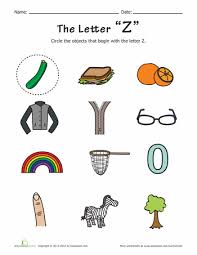 Worksheets Things That Start With Z Alphabet Phonics Preschool Worksheets Free Printables Alphabet Worksheets Free