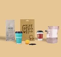 OEM/ODM Custom Printing Flat Bottom Stand up Pouch Coffee Cup Coffee  Packaging Set with Value