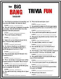 Sep 18, 2021 · these tv trivia questions and answers—divvied up into easy tv show trivia questions, old/classic tv, sitcoms and hard. Big Bang Theory Trivia Is Based On Seven Years Of Choice Material